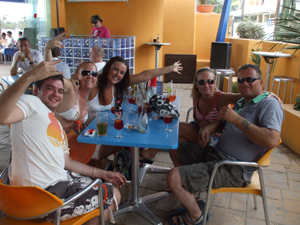 djs at Orange Corner in Ibiza